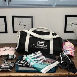 Philadelphia Eagles Junior Cheerleaders duffel bag and other fan gear